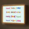 Snoepjes - Realistisch - Kleurrijk Light Box met batterij (Wandlamp) middel -z3d_website