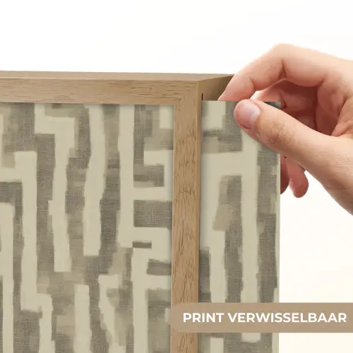 Abstract - Geometrisch - Groen Light Box met batterij (Wandlamp) middel 907 -USP_websiteprintNL