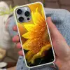 Zonnebloem - Dauwdruppels - Geel - Zonlicht Hoesje iPhone 16 Pro Max met koord klein -sfeer3