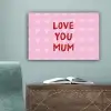 Love - Quote - Moeder - Rood canvas 2cm klein -sfeer4