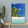 Strand - Zee - Palmboom - Zon - Zomer canvas 2cm klein -sfeer4