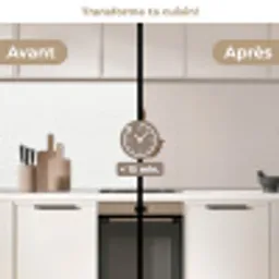 Papaverbollen - Droogbloemen - Minimalistisch - Beige - Rustig keuken achterwand 2 middel -voor-na2_FR