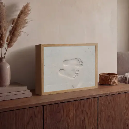 Voeten - Afdrukken - Zand Light Box met batterij (Wandlamp) middel -sfeer2