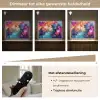 Marmer - Kleurrijk - Kleuren - Abstract Light Box met batterij (Wandlamp) middel -USP_dimbaarNL