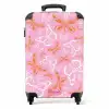 Patroon van gekleurde vlinders NBS - Handbagage koffer - Unisex middel -productfoto_recht