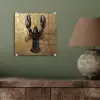 Kreeft - Zwart - Goud - Luxe plexiglas 5mm klein -sfeer3