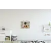 Vrouw - Verf - Abstract - Beige - Modern textielposter latten blank klein -kinderkamer