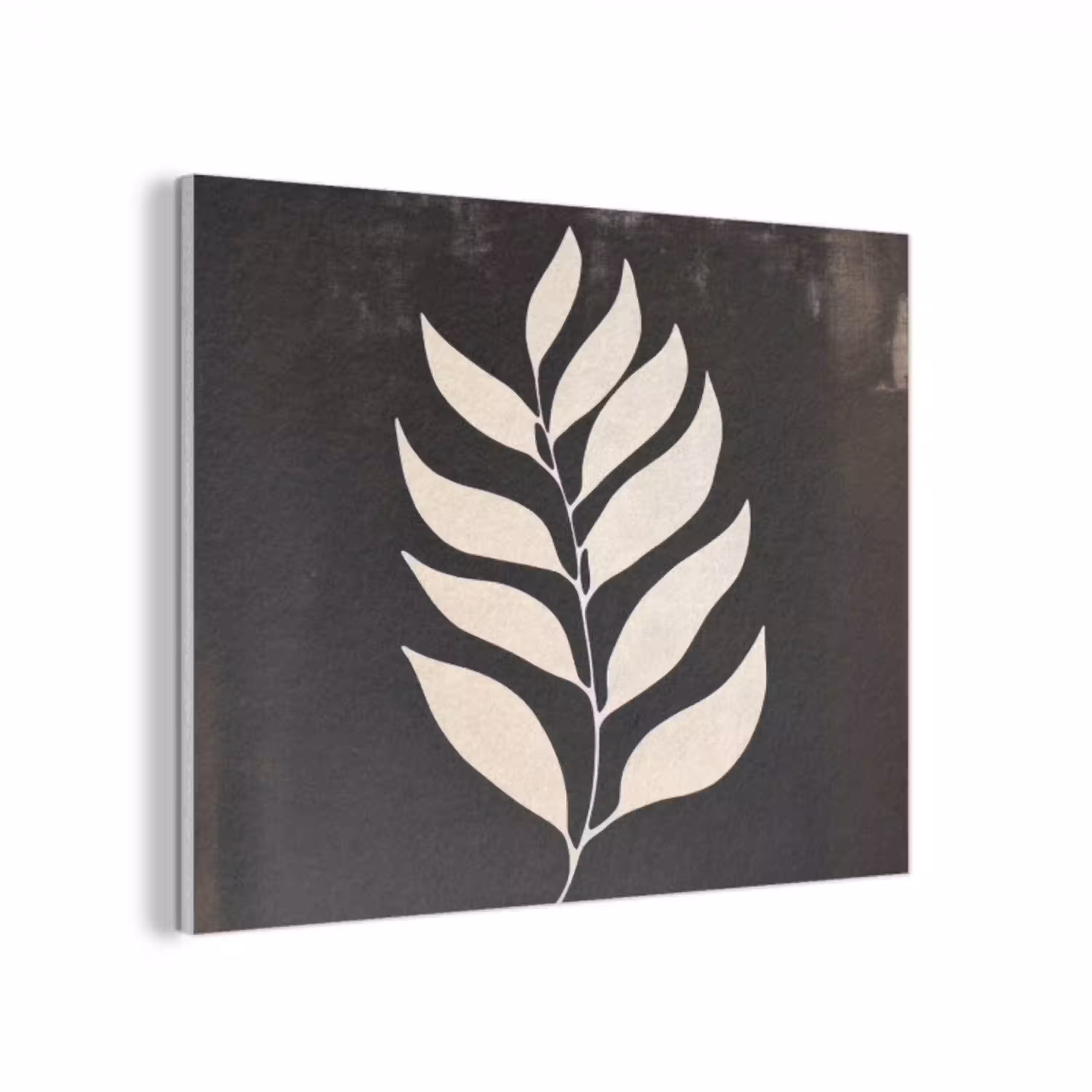 Blad - Wit - Minimalistisch PET vilt klein -3d