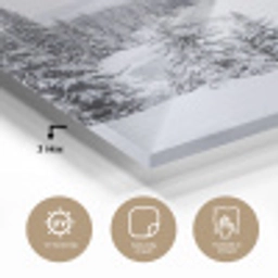 Rivier - Bevroren - Landschap - Winter plexiglas 5mm klein -sfeer2