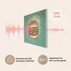 Hamburger - Illustratie - Sla - Kaas PET vilt klein -USP_NL