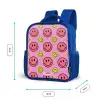 All smiles roze Kinderrugzak - Blauw middel -productfoto_formaten