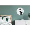 Hak - Wijn - Minimalistisch - Zwart Wandcirkel aluminium klein -slaapkamer