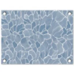 Abstract - Blauw - Bladeren tuinposter los doek klein -3d