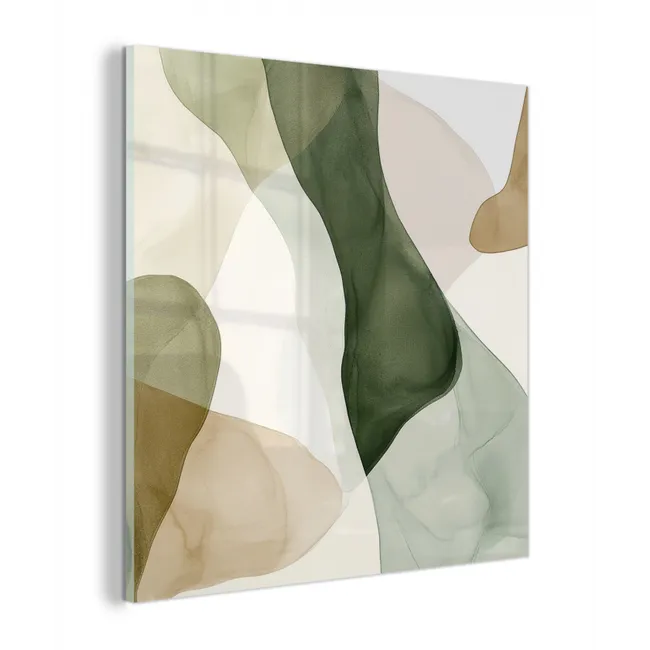 Japandi - Abstract - Groen plexiglas 5mm klein -z3d