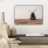 Windmolens - Landschap - Veld canvas 2cm klein -sfeer6