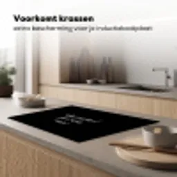 In deze keuken wordt gekookt met liefde - Koken - Spreuken - Quotes - Liefde Inductie beschermer vinyl 3mm klein -sfeer1