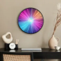 Abstract - Light - Burst - Modern - Colorful Fotolijst rond zonder passe partout klein -sfeer1