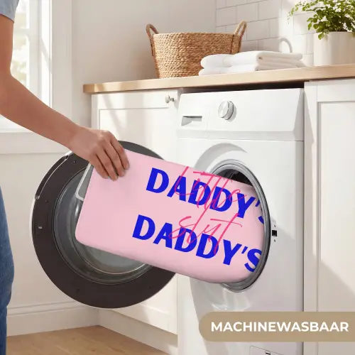 Daddy's - Blauw - Blokletters Badmat klein -USP_WasbaarNL