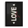Love - Rood - Valentijn fotolijst zwart zonder passe partout klein -3d