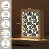 Modern - Monstera - Zwart Light Box met kabel (Tafellamp) klein 925 -USP_NL