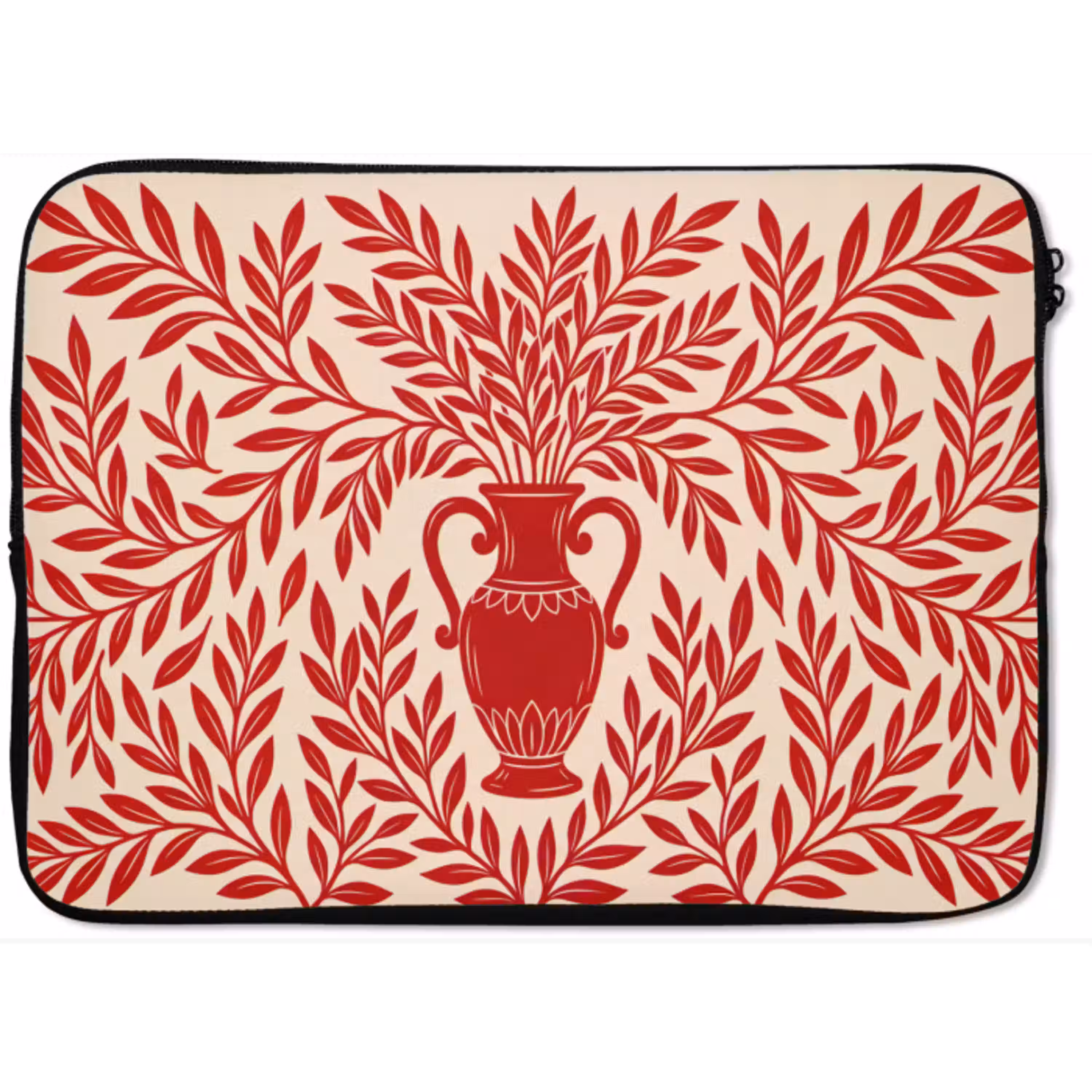 Vaas - Planten - Decoratie - Abstract - Rood laptophoes neopreen klein -zkaufland3dotto