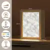 Grijs - Marmer - Klassiek - Aders Light Box met kabel (Tafellamp) klein 925 -USP_NL