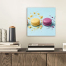 Macarons - Kleurrijk - Pastel aluminium wit klein -sfeer1