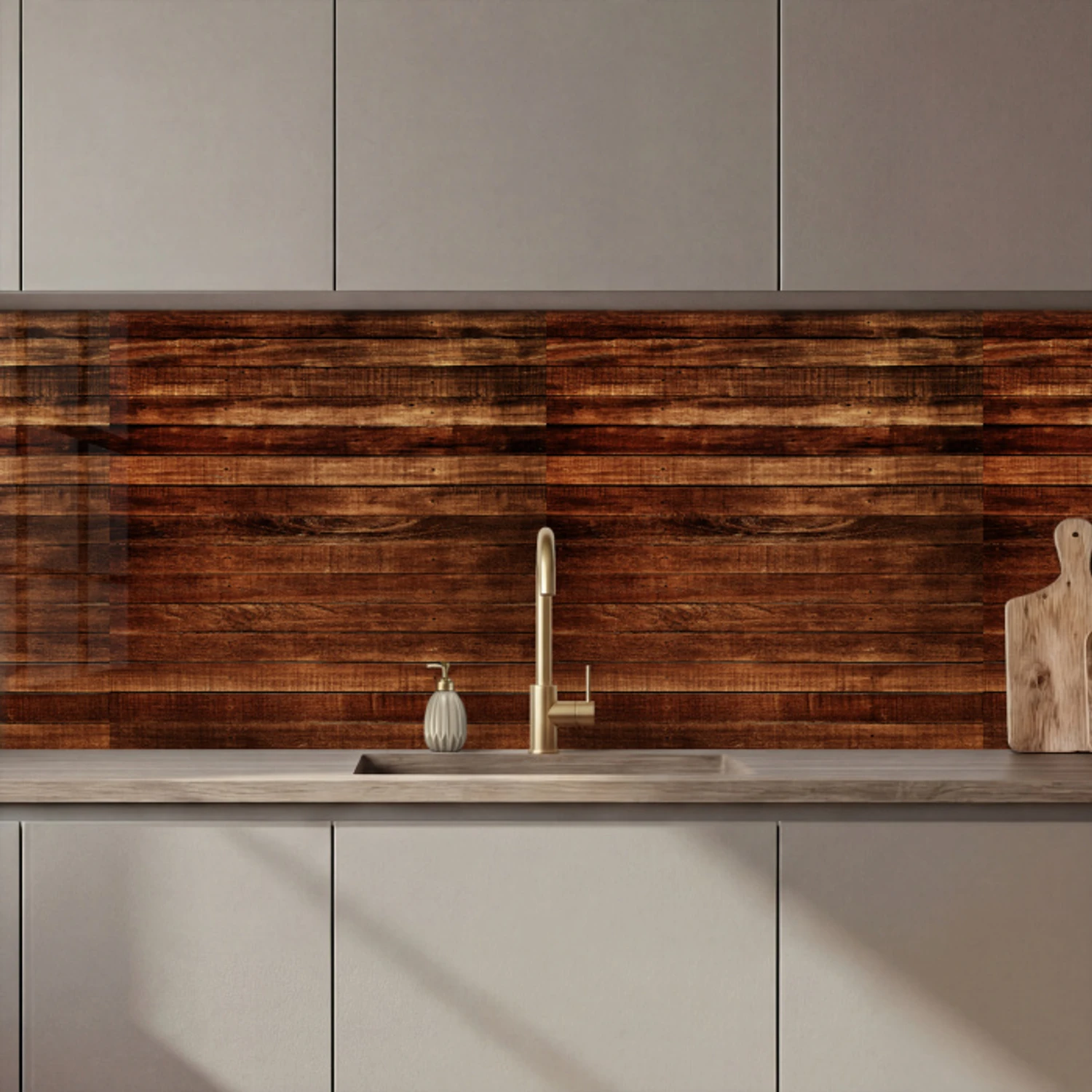 Hardhout - Robuust - Patronen keuken achterwand 2 middel 871 zz_3dshopping