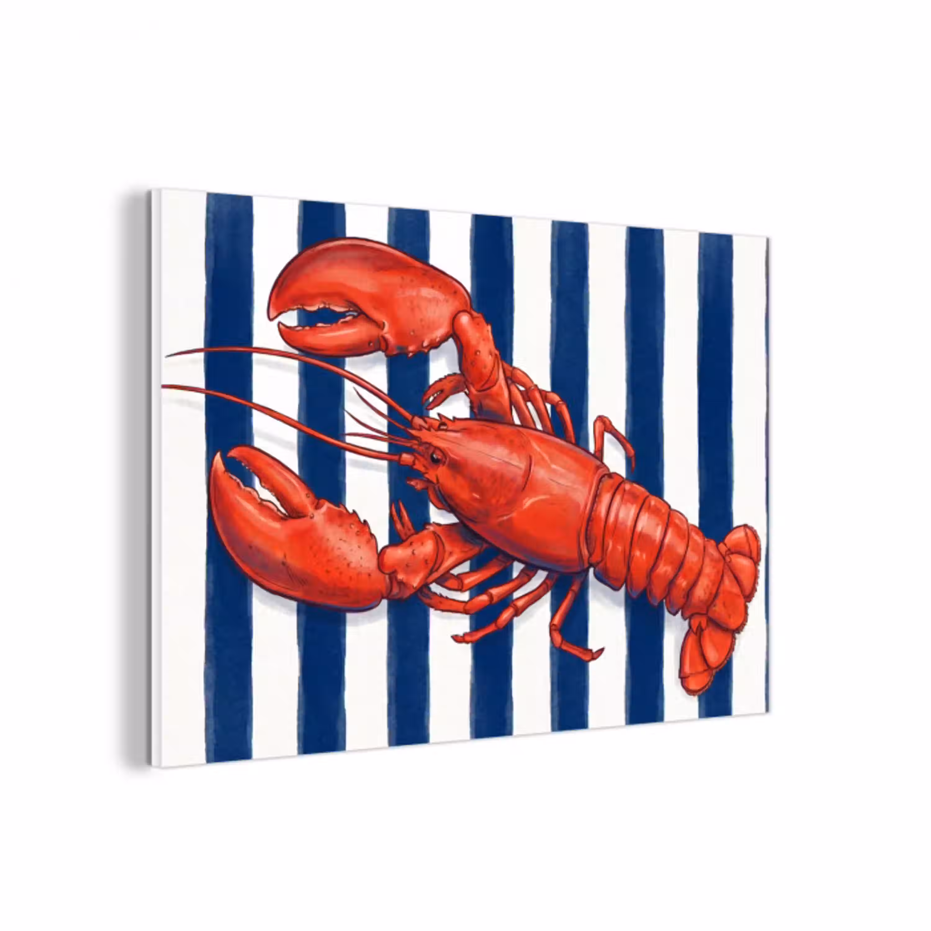 Schaaldier - Kreeft - Marine - Illustratie - Rood forex 5mm xxl -3d