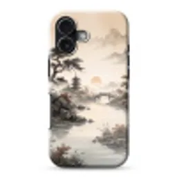 Azië - Landschap - Kleurrijk Toughcase MagSafe Apple iPhone 17 klein -3d