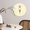 Illustratie - Tulp - Zwart Wandcirkel plexiglas klein -sfeer4
