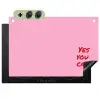 Yes you can do it - Rood - Roze Inductie beschemer met haakjes klein -3d