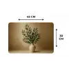 Vaas - Olijftakken - Bladeren - Beige Placemat vinyl groot -specs