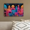 Kleurrijk - Stad - Nacht canvas 2cm klein -sfeer3