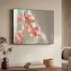 Bloemen - Stelen - Roze - Schaduw Textielframe zwart klein -sfeer3