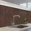Donker - Bruin - Roest keuken achterwand 2 middel 871 -3d_schuin