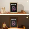 Wolf - Kleurrijk - Zwart - Dieren - Neon Light Box met kabel (Kinderlampje) klein -sfeer3_kind