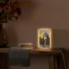 Aap - Chimpansee - Banaan - Geel - Dieren - Stropdas Light Box met kabel (Tafellamp) klein -sfeer4