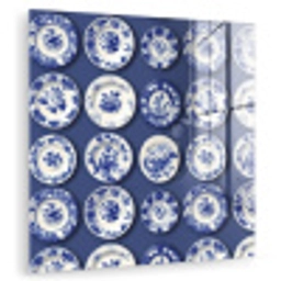 Borden - Floraal - Blauw plexiglas 5mm klein 11 -zzzproduct_nieuw