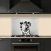 Zonnebril - Dalmatiër - Wijnglas - Tong keuken achterwand spatscherm klein -sfeer1