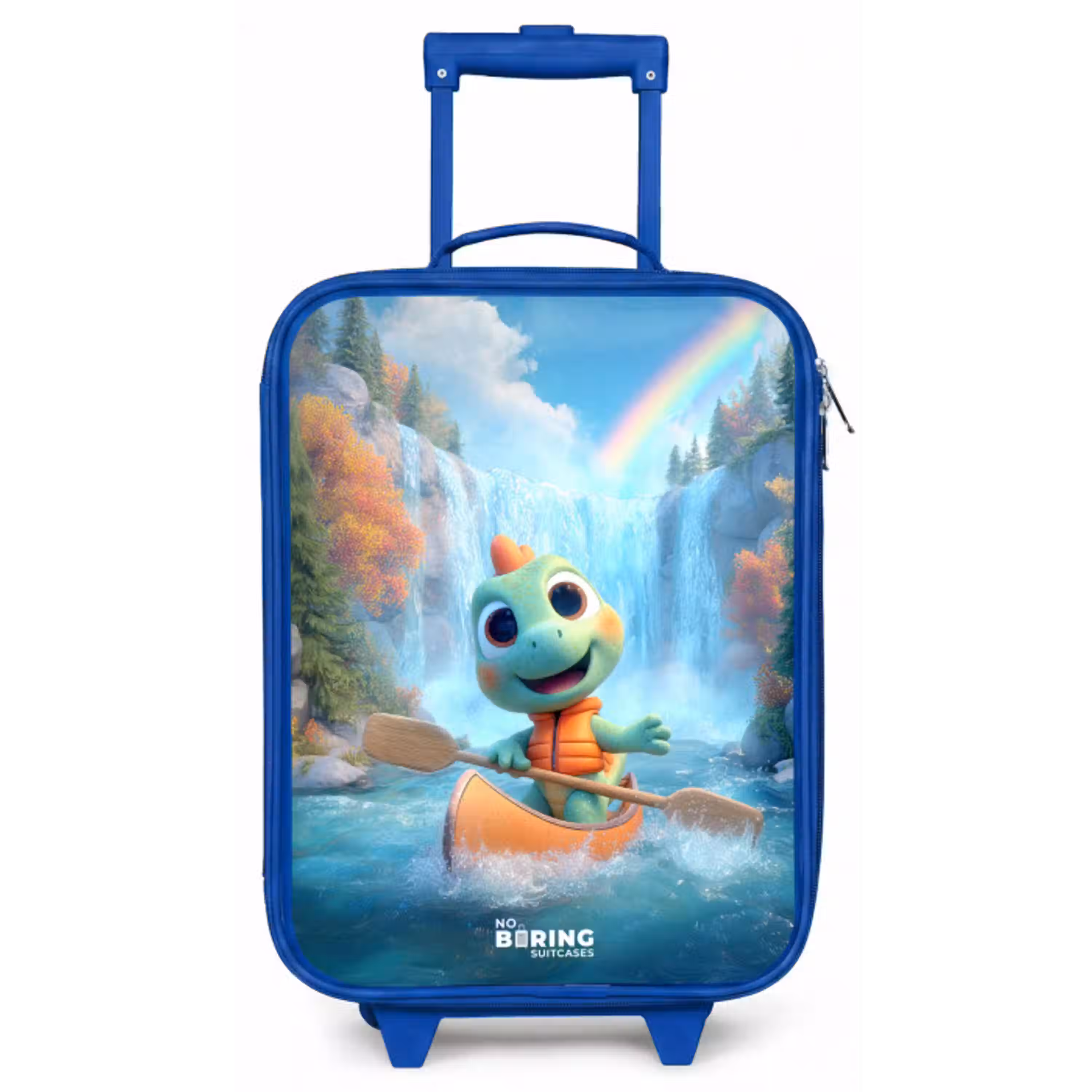 Dino - Natuur - Waterval Kinderkoffer - Blauw klein -zz3dotto