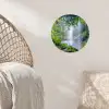 Jungle - Regenwoud - Water - Waterval - Planten Wandcirkel behangsticker klein -sfeer4