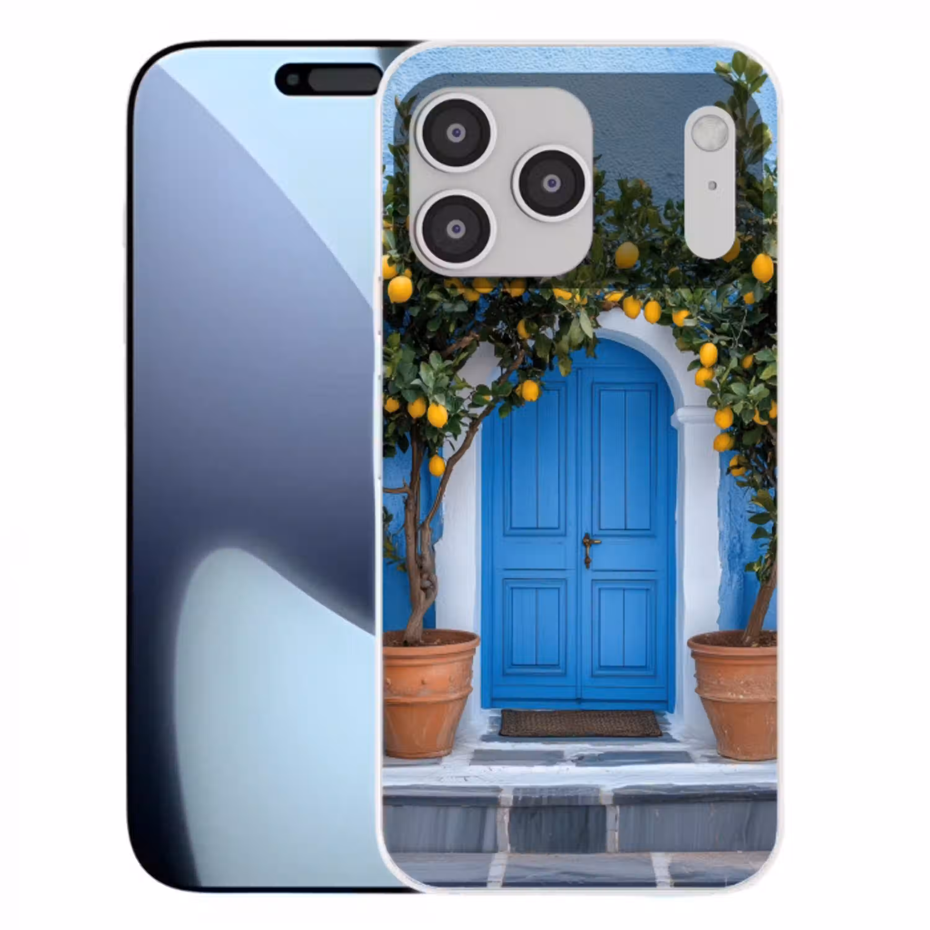 Citroenbomen - Geel - Deur - Potten Telefoonhoesje iPhone 17 Pro Max klein -3d