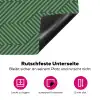 Groen - Strepen - Patroon Inductie beschermer vinyl 3mm klein 276 -zzzzzzz-lf-onderkant