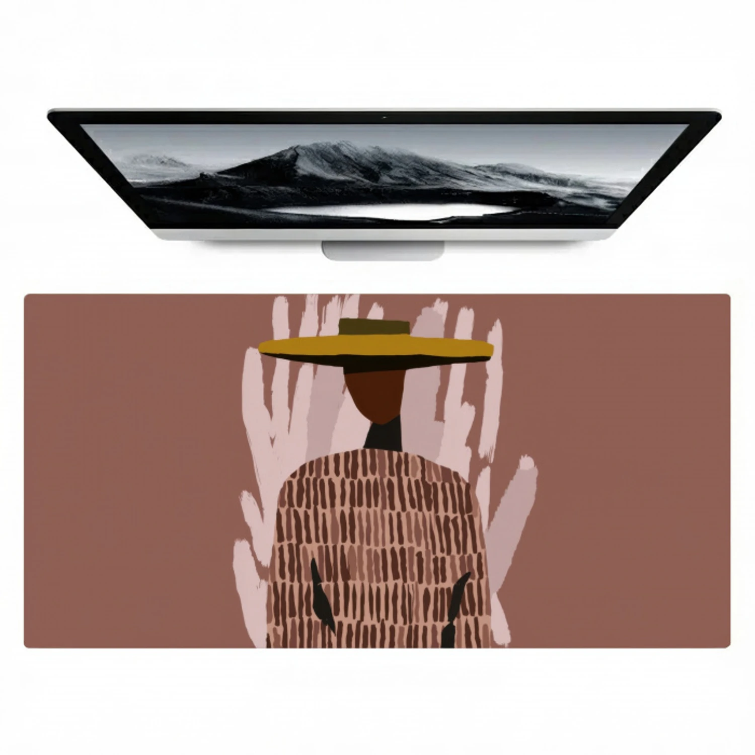 Abstract - Figuur - Illustratie - Hoed Muismat XXL klein -zzz3d