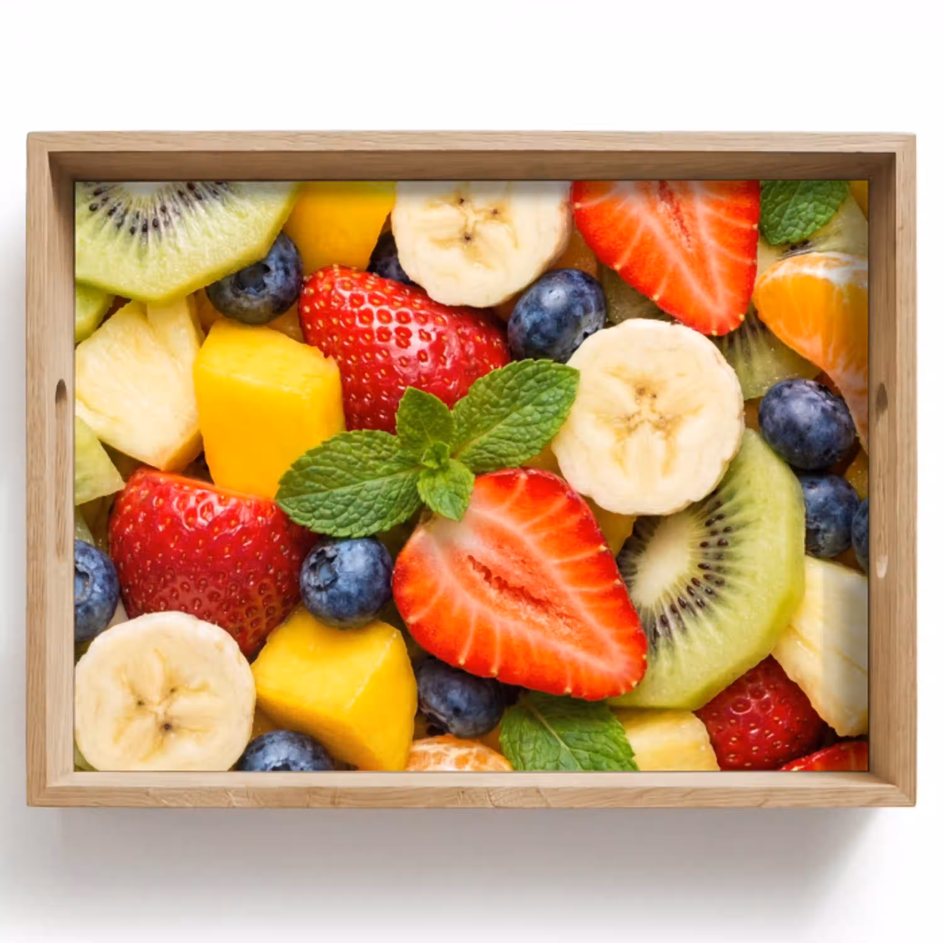 Fruit - Plakjes - Eten - Kleurrijk Dienblad Rechthoek middel -z3d_shopping