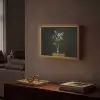 Bloembollen - Wit - Vaas - Minimalistisch Light Box met batterij (Wandlamp) middel -sfeer1