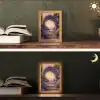 Poort - Paars - Bloemen Light Box met kabel (Tafellamp) klein -sfeer3