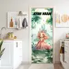 Sprookjesachtig prinsesje met kroon en de tekst “Deze kamer is van: jouw naam”. deurposter klein -sfeer5