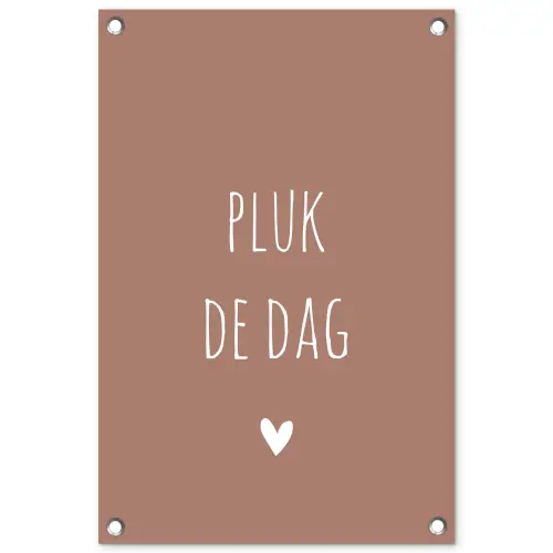 Carpe diem - Spreuken - Pluk de dag - Quotes tuinposter los doek klein -3d